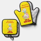 Personalized Designed Kitchen  Ofenhandschuh & Topflappen-Set (Vorderseite/Rückseite)