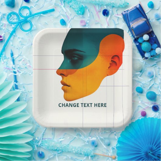 Personalized Designer Paper Plates Pappteller (Party)