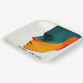 Personalized Designer Paper Plates Pappteller (Gewinkelt)