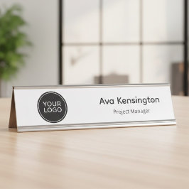 Personalized Desk Name Plate | Custom Logo Office  Schreibtischnamensplakette