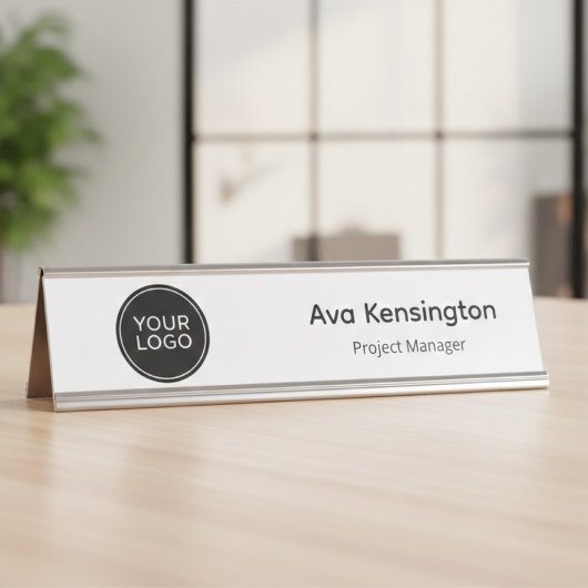 Personalized Desk Name Plate | Custom Logo Office  Schreibtischnamensplakette