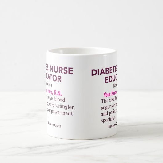 Personalized Diabetes Nurse Educator Gift Kaffeetasse (Mittel)