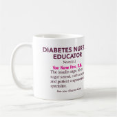 Personalized Diabetes Nurse Educator Gift Kaffeetasse (Links)