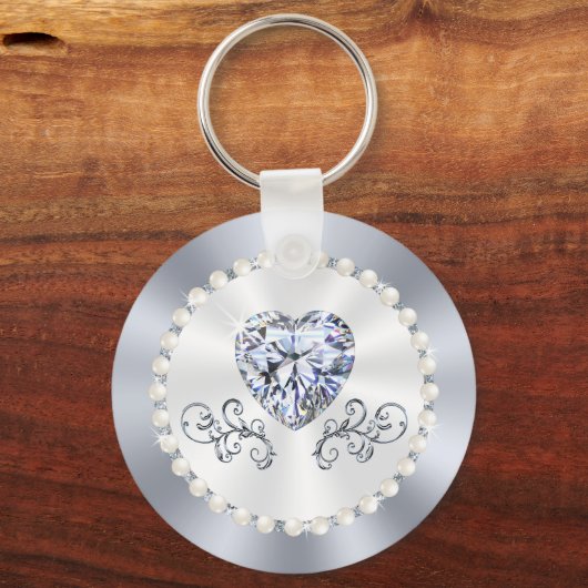 Personalized Diamond Theme Wedding Ideas, Wedding Schlüsselanhänger (Rückseite)