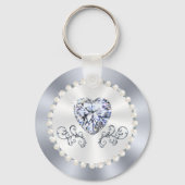 Personalized Diamond Theme Wedding Ideas, Wedding Schlüsselanhänger (Rückseite)