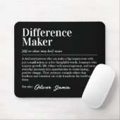 Personalized Difference Maker Definition Mousepad (Mit Mouse)