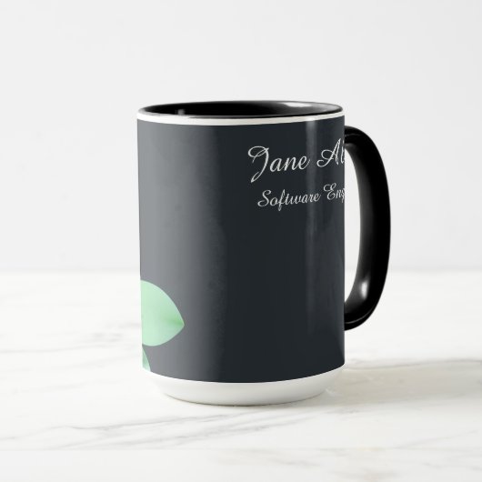 Personalized Digital Haiku Zen Tasse (VorderseiteRechts)