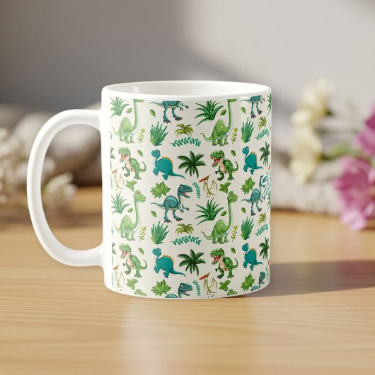 Personalized Dino Cup with Name, Customizable Kaffeetasse
