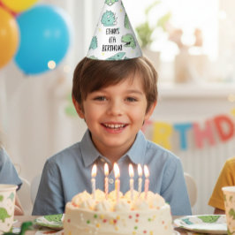Personalized Dinosaur Birthday Hats | Dino Party Partyhütchen