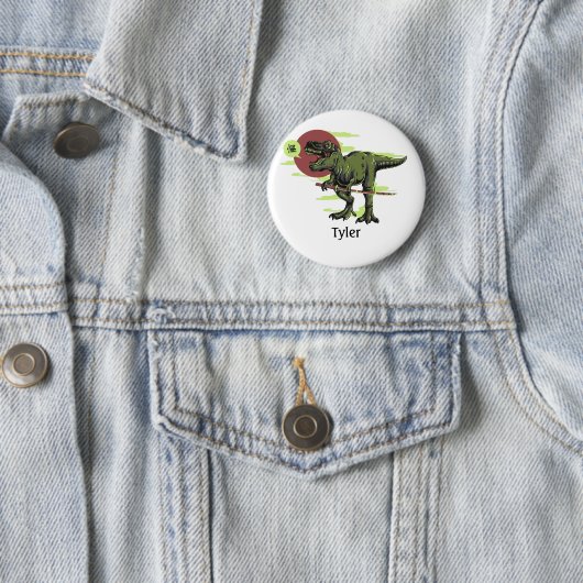 Personalized Dinosaur Button (Beispiel)