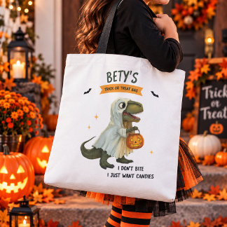 Personalized Dinosaur Halloween Tote Bag Tasche