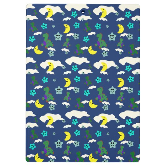 Personalized Dinosaur Klemmbrett (Rückseite)