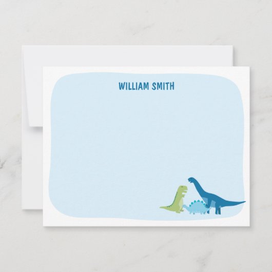 Personalized Dinosaur Mitteilungskarte (Vorderseite)
