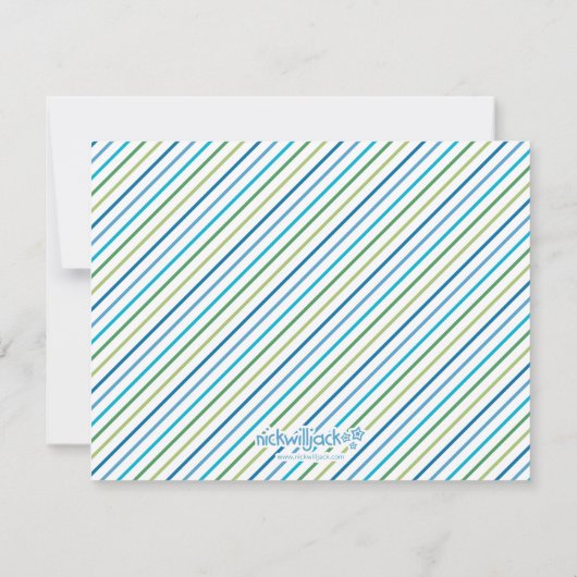 Personalized Dinosaur Mitteilungskarte (Rückseite)