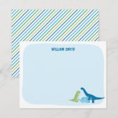 Personalized Dinosaur Mitteilungskarte (Vorne/Hinten)