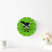 Personalized Dinosaur Square Wall Clock Runde Wanduhr (Zuhause)