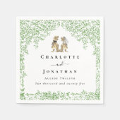 Personalized Dinosaur Wedding Serviette (Vorderseite)