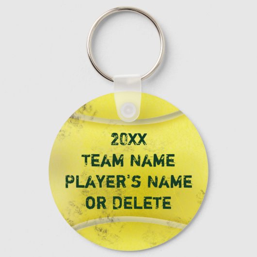 Personalized Dirty Old Tennis Ball Keychains CHEAP Schlüsselanhänger (Vorderseite)