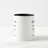 Personalized Dispatcher Definition Mug Tasse (Zentrum)