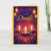 Personalized Diwali Celebration Festival Card Karte (Vorderseite)