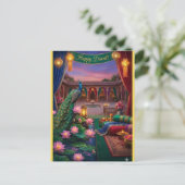 Personalized Diwali Festival Postcard Postkarte (Stehend Vorderseite)
