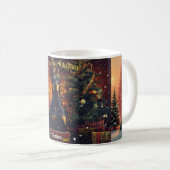 Personalized Doberman Pinscher Christmas Mug – Cus Kaffeetasse (VorderseiteRechts)