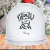 Personalized Dobermann Dog Christmas Schneekugeln