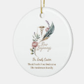 Personalized Doctor Appreciation New Beginnings Keramik Ornament (Links)