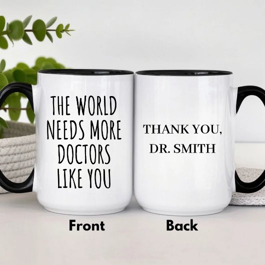 Personalized Doctor Appreciation Thank You Tasse