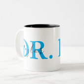 Personalized Doctor Coffee Mug Zweifarbige Tasse (Vorderseite Links)