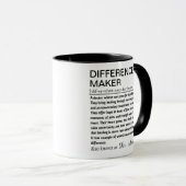 Personalized Doctor Definition Difference Maker Tasse (VorderseiteRechts)