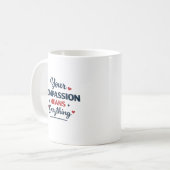 Personalized Doctor Gift | Compassion Matters Kaffeetasse (Vorderseite Links)