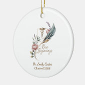 Personalized Doctor Graduation New Beginnings Keramik Ornament (Links)