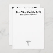 Personalized Doctor Note Cards Mitteilungskarte (Vorne/Hinten)