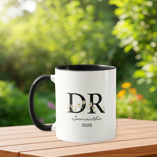 Personalized doctoral mug, customized doctoral mug tasse