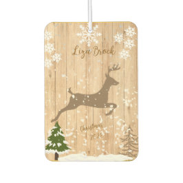 Personalized doe Christmas bauble Autolufterfrischer