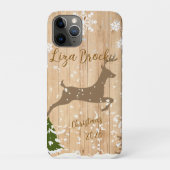 Personalized doe Christmas bauble Case-Mate iPhone Hülle (Rückseite)