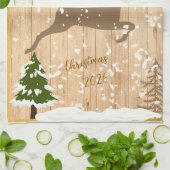 Personalized doe Christmas bauble Geschirrtuch (Gefaltet)