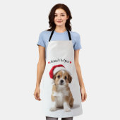 Personalized Dog Apron – Custom Photo & Text Schürze (Getragen)