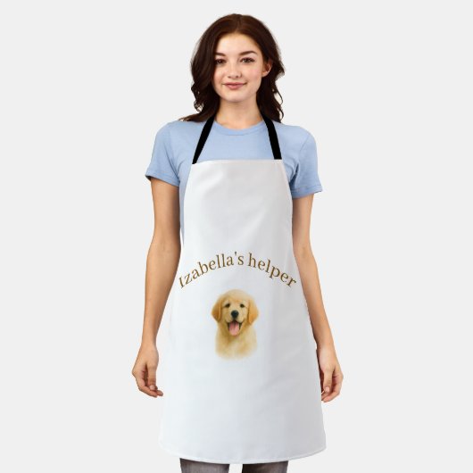 Personalized Dog Apron | Custom Photo & Text Schürze (Getragen)