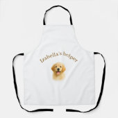 Personalized Dog Apron | Custom Photo & Text Schürze (Vorderseite)