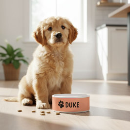 Personalized dog bowl with pet's name napf