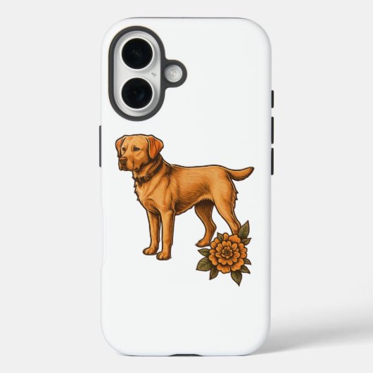 Personalized dog breed phone case for iPhone (Rückseite)