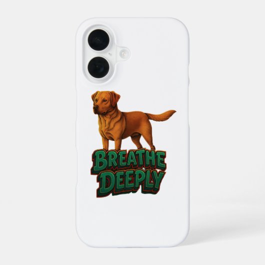 Personalized dog breed phone case for iPhone 16 Hülle (Rückseite)
