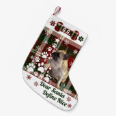Personalized Dog, Cat, Animal Christmas Stocking Kleiner Weihnachtsstrumpf (Vorderansicht (hängend))