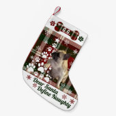 Personalized Dog, Cat, Animal Christmas Stocking Kleiner Weihnachtsstrumpf (Vorderansicht (hängend))