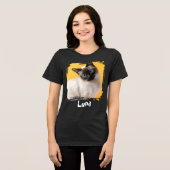 Personalized Dog Cat Lover Tee Pet Photo Name (Vorderseite voll)