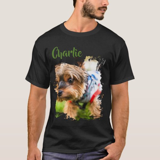 Personalized Dog Cat Picture Tee (Vorderseite)