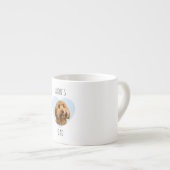 Personalized Dog Dad | Custom Pet Photo Heart  Espressotasse (Vorderseite Rechts)