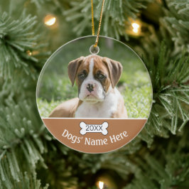 Personalized dog Dog Ornaments Keramik Ornament